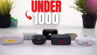 Top 5 Best Wireless Earbuds Under 1000 in 2024 l Best TWS Earbuds Under 1000 Rs ⚡⚡ [upl. by Perrine]