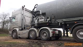 Scania V8 R730 sound with Straight Pipes  Scania \8 Cilinder Lucas uit Vroomshoop [upl. by Ynnahc]