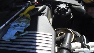 BMW E46 how to change oil using a oil extractor [upl. by Eseekram]