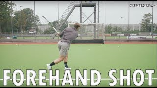 Forehand Shot by Hertzberger  Field Hockey Training Tutorial  Hertzberger TV [upl. by Ellinet]