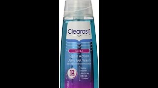 Clearasil Ultra Rapid Action Acne Treatment Face Wash Gel 6 78 Ounce [upl. by Maharba]