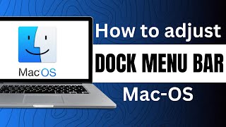 Adjust Dock Menu Bar On Mac OS Sonoma FULL GUIDE [upl. by Sybille]