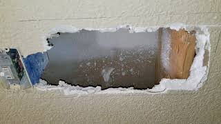 How to Repair Hole in Drywall EASY [upl. by Noir]