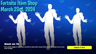 🌟 Fortnite Item Shop  NEW Back on 74 Emote [upl. by Neroc]