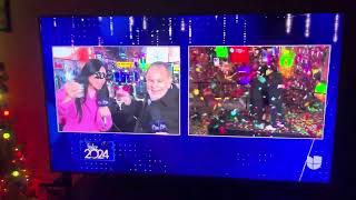 UNIVISION TIMES SQUARE NY NEW YEARS COUNTDOWN 2024 [upl. by Idnahc]