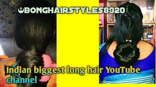 ইউটিউব খ্যাত queen লম্বা চুলের ভিডিও 👉 YouTube biggest hairstyles channel bonghairstyles8920 [upl. by Noval]