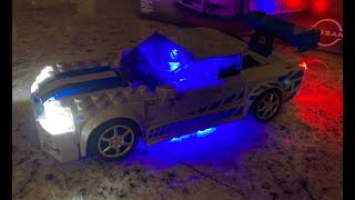 Lego Nissan Skyline R34 GTR and BrickBling LED light kit unboxing finished product Is it worth it [upl. by Sillihp]