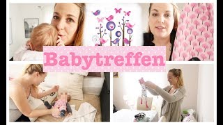 Mama VLOG  Mama und Tochter allein unterwegs  Babys treffen sich das erste Mal  Linda [upl. by Haissem]