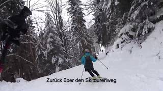 PistenSkitour Garmisch Kreuzjoch Dezember 2017 [upl. by Brackett]