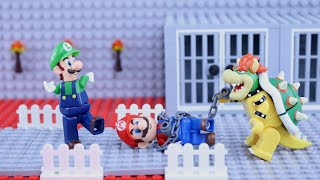 マリオがクッパに捕まった！助けてルイージ！【レゴ】 [upl. by Ayanaj]