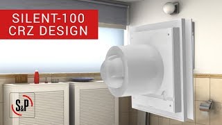 How to install a bathroom extractor fan Silent100 CRZ Design [upl. by Ynaffital406]