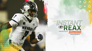 Instant Reax WR Romeo Doubs  2022 NFL Draft [upl. by Giliana]