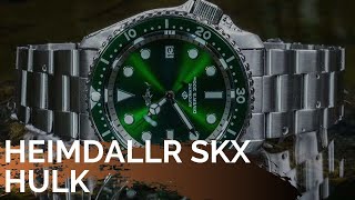 Heimdallr Sharkey SKX hulk review Seiko SKX Homage [upl. by Asa]