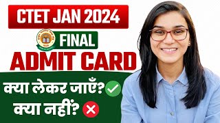 CTET 2024 Admit Cards Out by Himanshi Singh  Important Points before exam [upl. by Aiker]