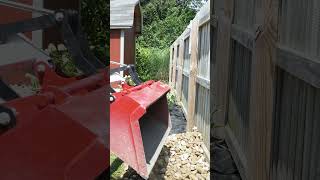 Transforming Backyards  Ventrac Loader for Precision Rock Installation [upl. by Einnel]