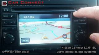 Nissan Connect lcn1 sd polskie menu jezyk polski nawigacja mapy aktualizacja [upl. by Renrew]