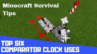 How to Use a Redstone Comparator in Minecraft  6 Comparator Uses Minecraft Bedrock Edition Xbox One [upl. by Sheeree]