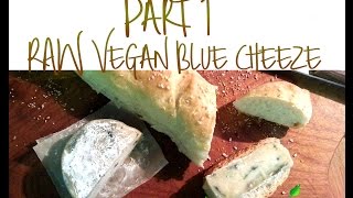 RAW VEGAN gorgonzola BLUE CHEEZE PART 1 Best vegan cheese you will ever taste [upl. by Nwahsav]