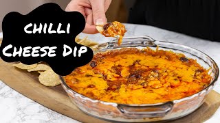 EASY 3 Ingredient Chili Cheese Dip [upl. by Ahsenroc]