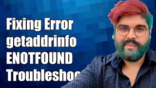 Fixing Error getaddrinfo ENOTFOUND  Troubleshooting Guide amp Solutions [upl. by Barling]