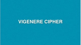 Vigenere Cipher  Type of Encryption Decryption Method  Polyalphabetic Substitution Cryptography [upl. by Ahsayn835]