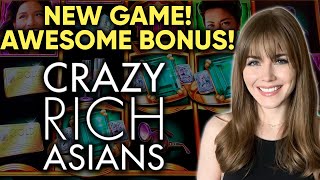 NEW Crazy Rich Asians Slot Machine AWESOME BONUS WIN [upl. by Celisse]