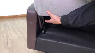 Recliner sofa disassemble video [upl. by Yahc]