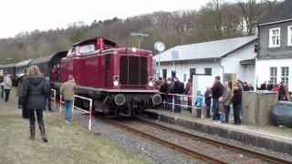 100 Jahre Hönnetalbahn mit Waldbröl V65 001 212 007 V60 und VT98 HD [upl. by Bern]