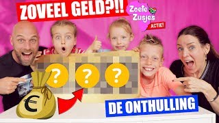 ONTHULLING GELDBEDRAG van de ZOETE ZUSJES ACTIE ♥DeZoeteZusjes♥ [upl. by Lokcin]