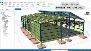 Warehouse Design Project Review Export to Prota Steel Protastructure 2022 [upl. by Obau52]