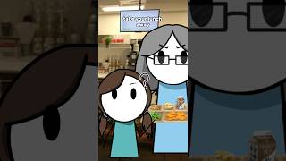 Storytime of the time my school took my lunch away… storytime youtubeshorts animation [upl. by Yci423]