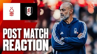 Nuno Espírito Santos Fulham Reaction 🗣️ [upl. by Eniarda]