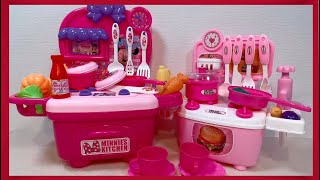 20 Minutes Satisfying with Unboxing Disney Minnie Mouse Kitchen Cooking Playset  ASMR Video [upl. by Aititel]