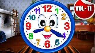 Clock  Finger Family Song For Kids  Nursery Songs For Children With Lyrics And Actions  Kids Song [upl. by Joshua]