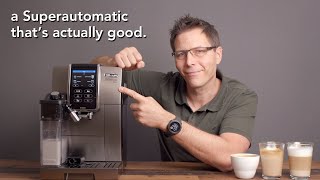 Delonghi Dinamica Plus Superautomatic Coffee Machine Review [upl. by Carri89]