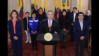 Duque ordena aislamiento obligatorio en toda Colombia del 24 de marzo al 13 de abril [upl. by Clerk]