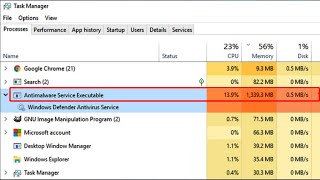 Cara Atasi Antimalware Service Executable High Memory Usage Gunakan Memory Besar [upl. by Flore556]