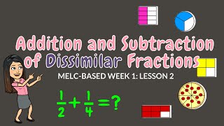 ADDITION amp SUBTRACTION OF DISSIMILAR FRACTIONS  GRADE 6 [upl. by Noillimaxam]