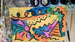 Painting Sounds Inspired by Kandinsky [upl. by Llahsram521]