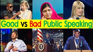 Good vs Bad Public Speaking Examples amp Annotations [upl. by Enohs]