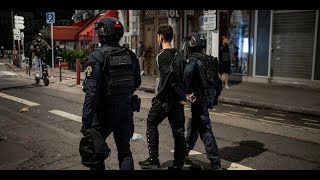 Violences urbaines  à Lyon des militants dextrême droite ont défilé devant lhôtel de ville [upl. by Ollecram]