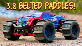 Traxxas Maxx PowerHobby 38 BELTED Paddles IT RIPS [upl. by Seadon210]