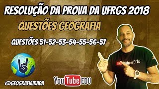 RESOLUÇÃO DA PROVA DA UFRGS 2018 [upl. by Ahsitahs]