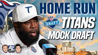 A home run Titans mock draft scenario in the first two rounds of the 2024 NFL Draft [upl. by Ahsika]