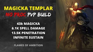 Magicka Templar PVP build NO PROCSETS [upl. by Beetner]