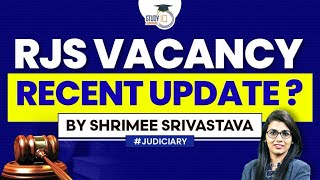 RJS Vacancy 2024  RJS Vacancy Update  Rajasthan Judicial Services  StudyIQ [upl. by Nueoras]