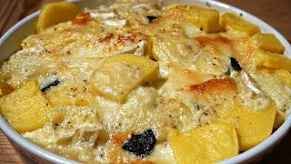 Polenta gratinata con formaggio  in 10 nel microonde  Polenta w cheese [upl. by Eatnad]