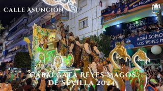 4K Cabalgata Reyes Magos en Calle Asunción 2024 Completo Ateneo de Sevilla [upl. by Rica]