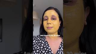 Ubtan face pack at home ✅🫶☺️ de tan pack skincare homeremedies glowingskin ubtanfacepack [upl. by Nevar103]