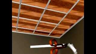 CeilingMax Surface Mount Ceiling Grid Installation [upl. by Mayworm]